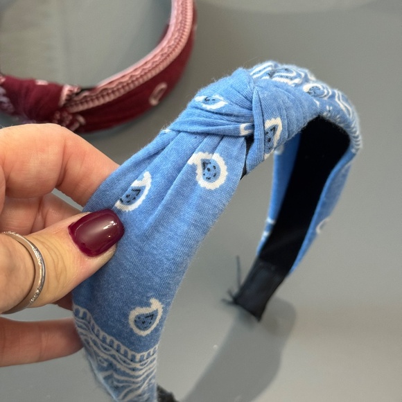 Lot of 2, custom, handmade, handkerchief, headbands (purchased from Etsy) - Picture 6 of 9